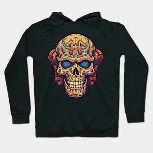 80s Retro Villian Skull Hoodie